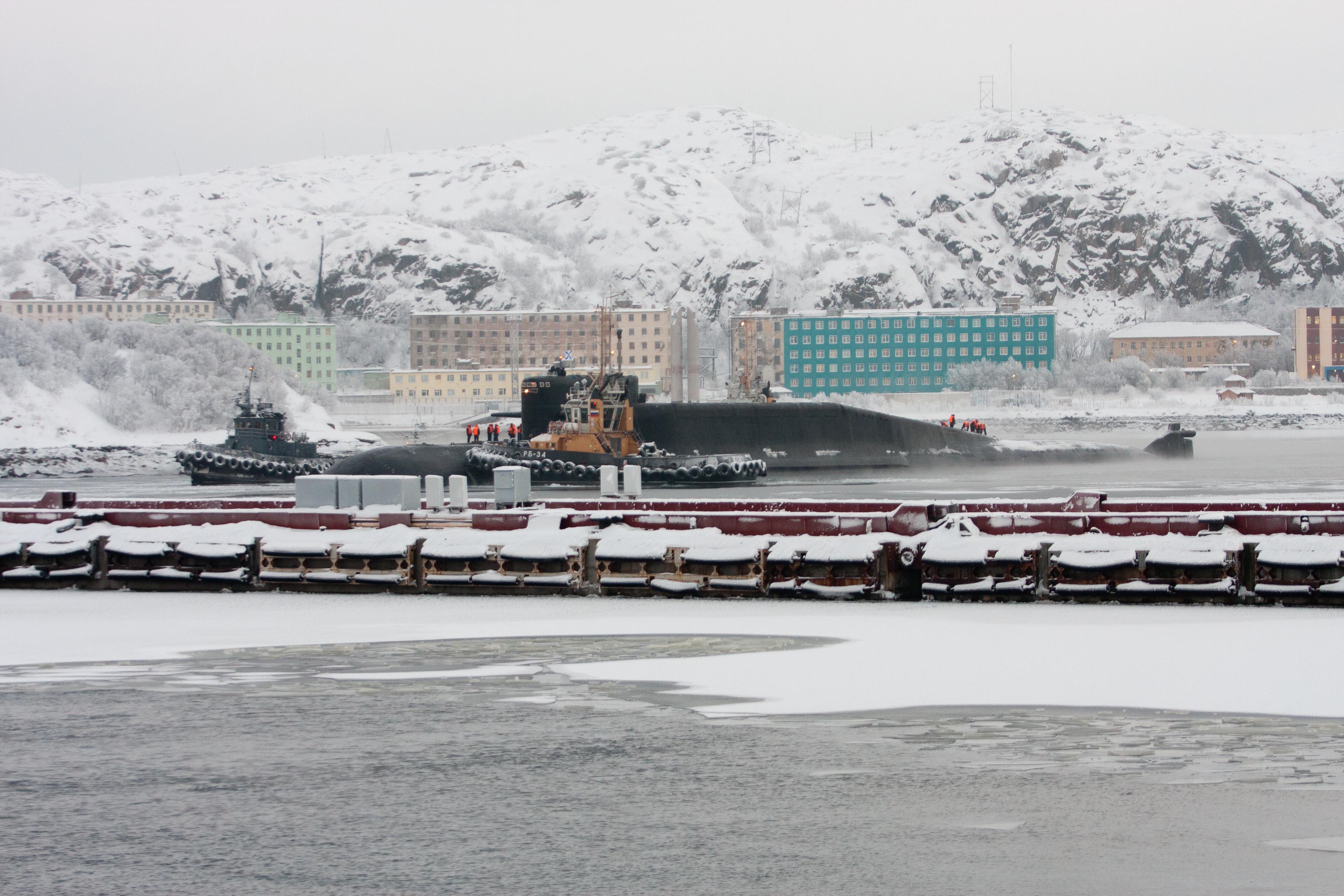 Главная база подводных сил Северного флота г.Гаджиево