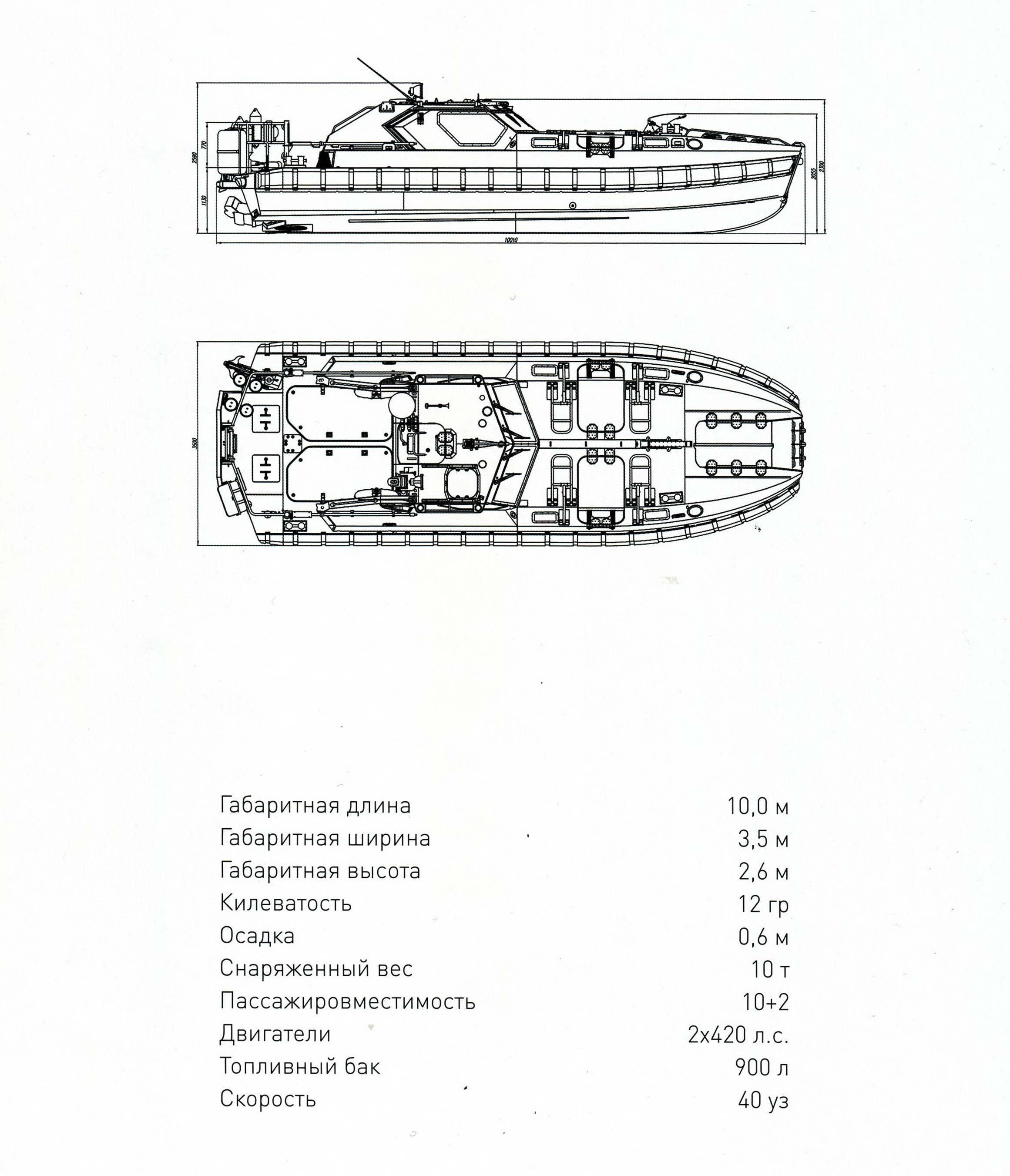 02800 лодка проекта десантно штурмовая